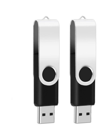Unidad Flash USB 2.0 EASTBULL 1GB Giratoria Negra