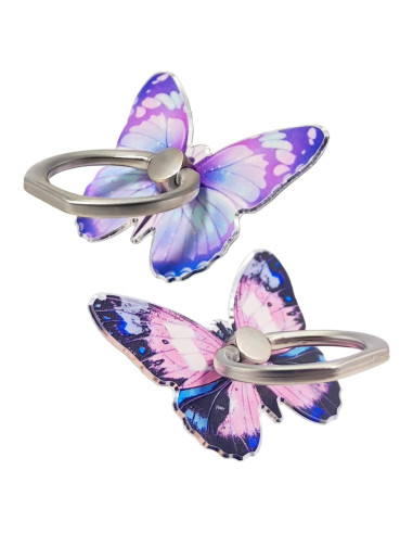 Soporte para Anillo de Teléfono Celular Cobee Mariposa 360