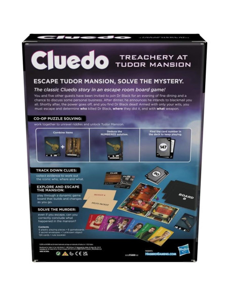 Juego de Mesa Clue Traición en la Mansión Tudor - Escape y Misterio Juego de Mesa Clue Traición en la Mansión Tudor - Escape y Misterio