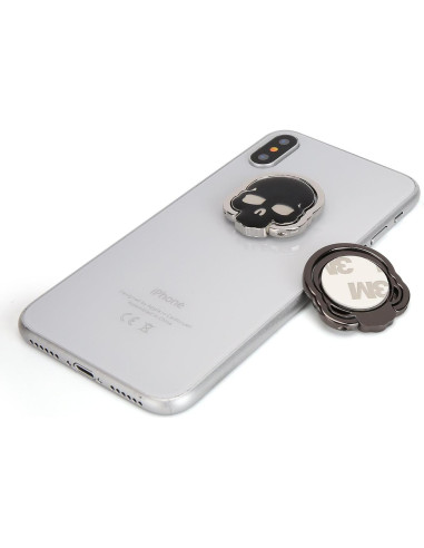 Soporte de Anillo para Teléfono homEdge, Ajustable 360 - Negro y Blanco
