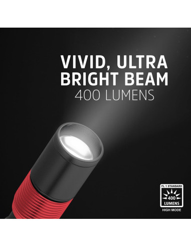 Linterna Recargable Energizer X400 LED 400 Lúmenes Resistente