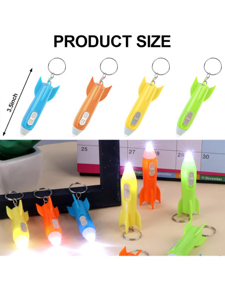 100 Mini Linternas LED Llavero Cohete ShenZhen 8.9 cm 100 Mini Linternas LED Llavero Cohete ShenZhen 8.9 cm
