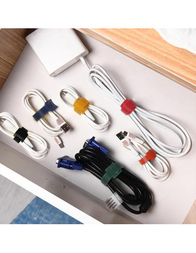 Bridas Reutilizables 180 Pcs Nylon 4-10 Pulgadas Coloridas