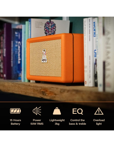 Altavoz Bluetooth Portátil Orange Caja Naranja 50W 15h Batería Altavoz Bluetooth Portátil Orange Caja Naranja 50W 15h Batería