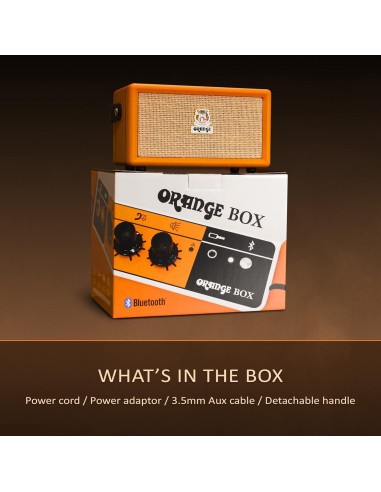 Altavoz Bluetooth Portátil Orange Caja Naranja 50W 15h Batería