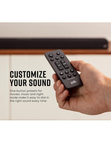 Barra de Sonido Polk Signa S4 con Subwoofer Inalámbrico 3.1.2