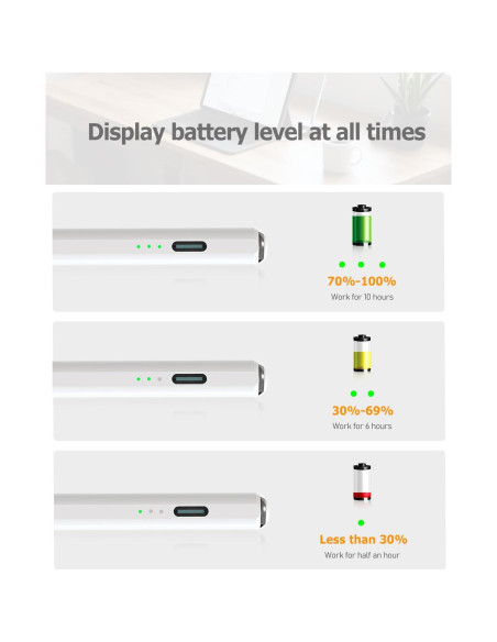 Lápiz Stylus GlowPlayX para iPad 2018-2025 | Carga Rápida Lápiz Stylus GlowPlayX para iPad 2018-2025 | Carga Rápida