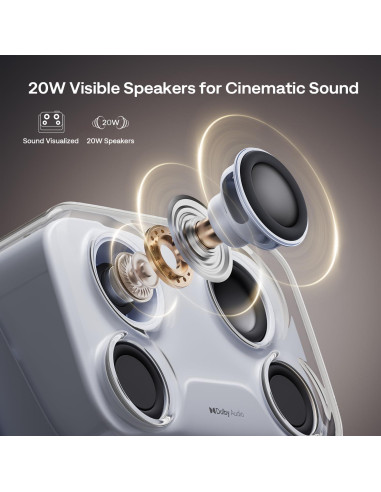 Proyector inteligente Aurzen BOOM Mini 4K WiFi Bluetooth 500 Lúmenes