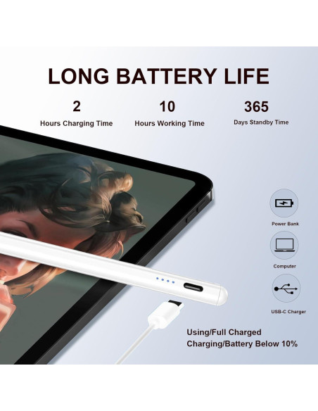 Lápiz Óptico Rgar para Tablets Samsung Galaxy A - Blanco Lápiz Óptico Rgar para Tablets Samsung Galaxy A - Blanco