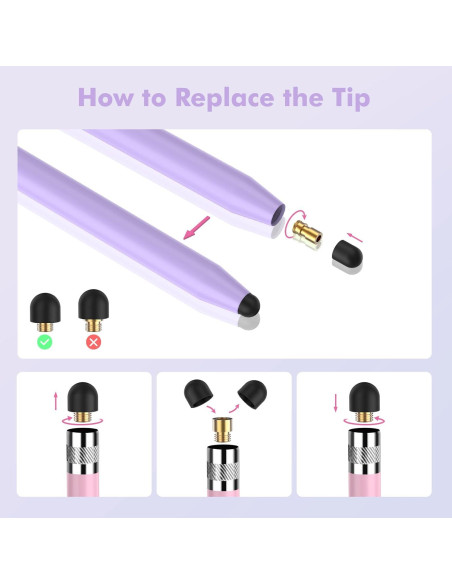 5 Plumas Stylus 2 en 1 STYLUSHOME para Pantallas Táctiles 5 Plumas Stylus 2 en 1 STYLUSHOME para Pantallas Táctiles