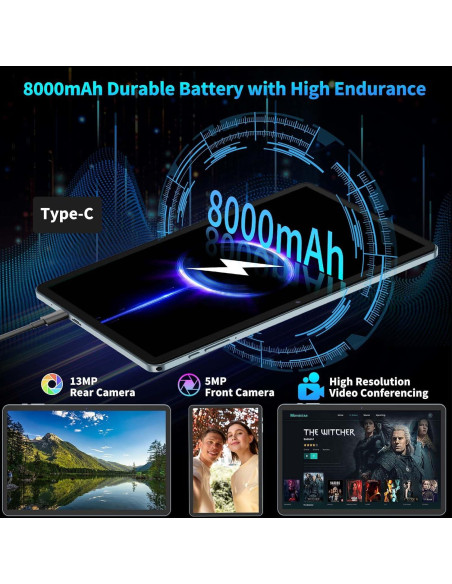 Tableta 2-en-1 Relndoo T901 10.1" Android 15 24GB RAM 128GB Tableta 2-en-1 Relndoo T901 10.1" Android 15 24GB RAM 128GB