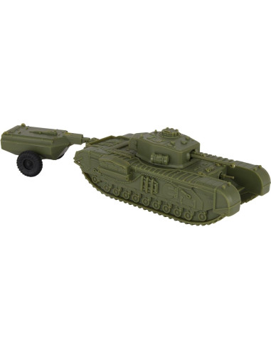 Tanque Churchill Crocodile BMC Toys 1:38 Verde OD