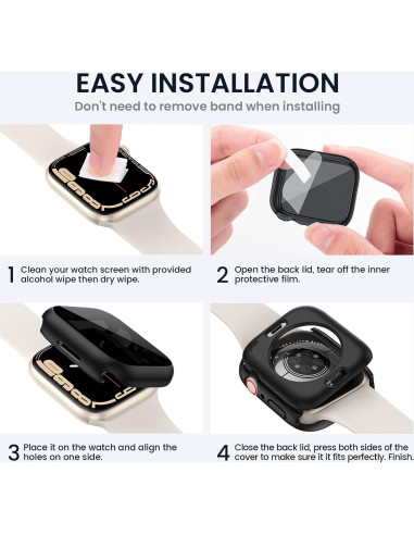 Funda Protectora Tensea para Apple Watch 45mm - Impermeable y Anti-espía