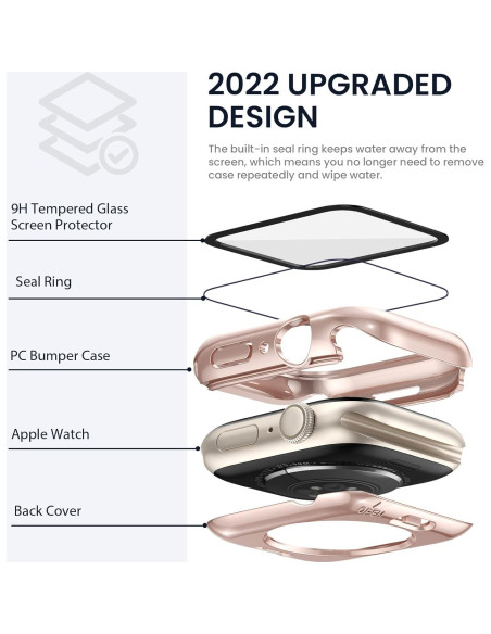 Funda Protectora Impermeable Tensea para Apple Watch 40mm Funda Protectora Impermeable Tensea para Apple Watch 40mm