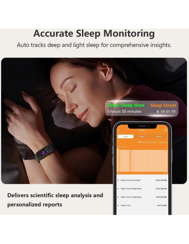 Reloj Inteligente FITVII FINO 2 con Monitoreo de Salud IP68