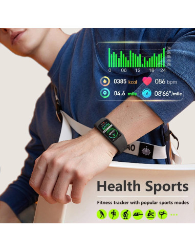 Reloj Inteligente FITVII FINO 2 con Monitoreo de Salud IP68