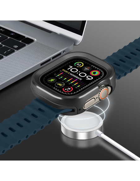 Funda Metálica Amizee para Apple Watch Ultra 49mm Negra Funda Metálica Amizee para Apple Watch Ultra 49mm Negra