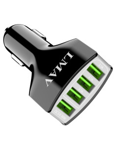 Cargador de Coche USB 4 Puertos QC3.0 Shenzhenshi - Carga Rápida