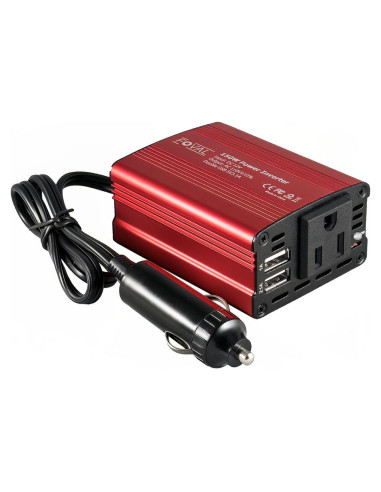 Inversor de Potencia FOVAL 150W 12V a 220V con 2 USB