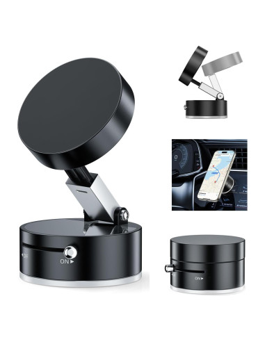 Soporte Magnético TUTGLOBAL para Teléfonos de Coche - Negro