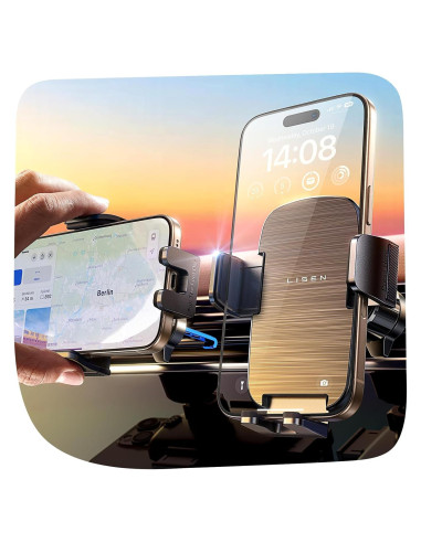 Soporte para Teléfono de Coche LISEN Universal Negro 2024
