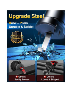 Soporte para Teléfono de Coche VANMASS 2025 Ajustable Negro 2