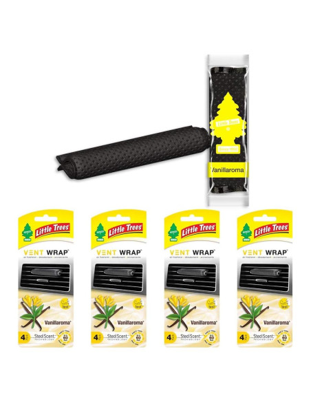 Ambientador de Auto Little Trees Vent Wrap Vainilla 4 Unidades Ambientador de Auto Little Trees Vent Wrap Vainilla 4 Unidades