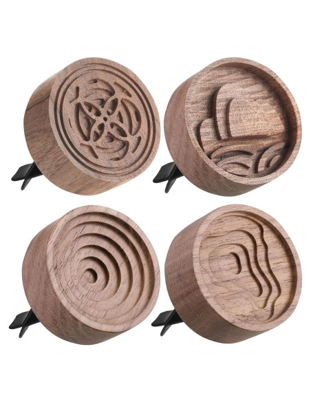 Paquete de 4 Difusores de Aceite Esencial Teenyyou Madera Paquete de 4 Difusores de Aceite Esencial Teenyyou Madera