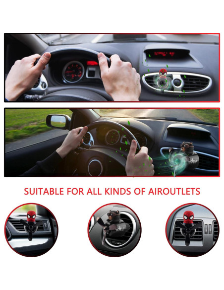 Ambientador de Aire para Automóvil Jimtyee Oso Piloto 2 Pcs Ambientador de Aire para Automóvil Jimtyee Oso Piloto 2 Pcs