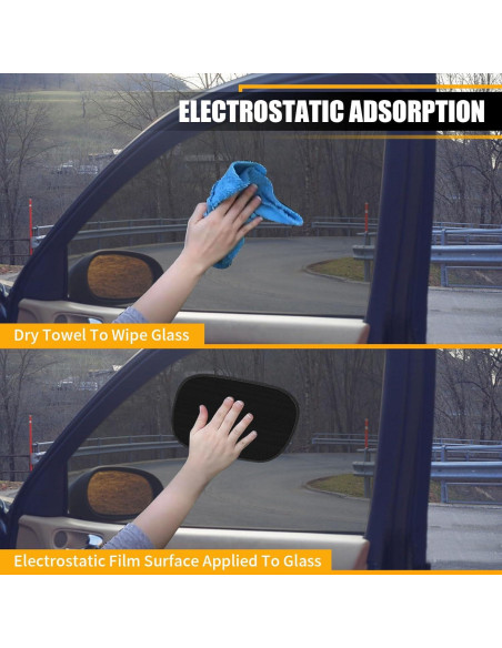 Mini Cortina Estática para Ventana de Coche HOMEYA 2 Paquete Mini Cortina Estática para Ventana de Coche HOMEYA 2 Paquete