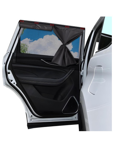 Cortinas para Ventanas de Auto ZATOOTO 2-Pack Sombra Solar 3-en-1