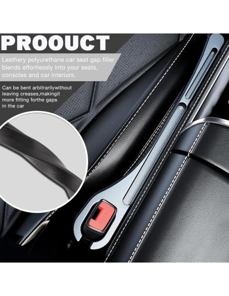 Organizador de Espacio entre Asientos de Coche Piburth 2PCS Negro Organizador de Espacio entre Asientos de Coche Piburth 2PCS Negro