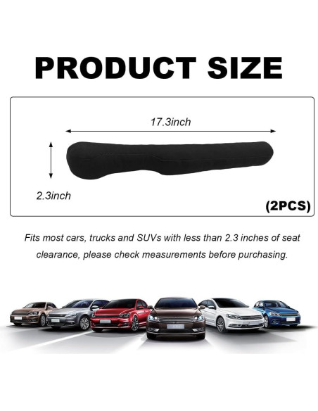 Relleno de Espacio entre Asientos de Coche KVAEY - 2 PCS Negro Relleno de Espacio entre Asientos de Coche KVAEY - 2 PCS Negro