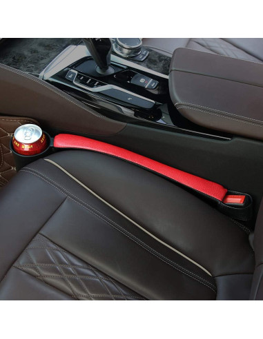 Relleno de Espacio para Asiento de Coche Supin Negro y Rojo