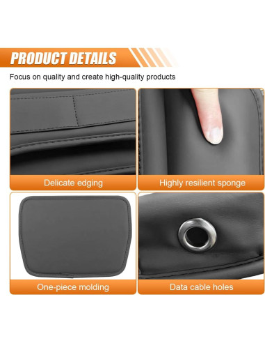 Organizador de Espacio entre Asientos de Coche LAINLOY Negro