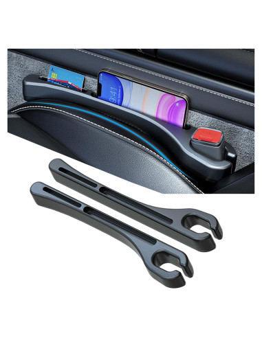 Relleno Espacio Asiento Coche LEIWOOR 2 Pcs Cuero PU