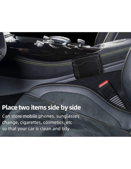 Organizador de Bolsillo Lateral para Coche SUJADE QCZWD001 Negro Organizador de Bolsillo Lateral para Coche SUJADE QCZWD001 Negro