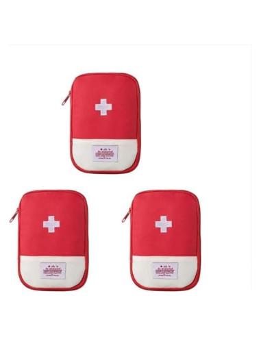 Kit de Primeros Auxilios Mini Rojo ZhangyiHot 3 Piezas 95g