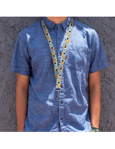 Lanyard Johnny Bravo Elástico 2.54 cm x 111.76 cm Licencia Oficial 2