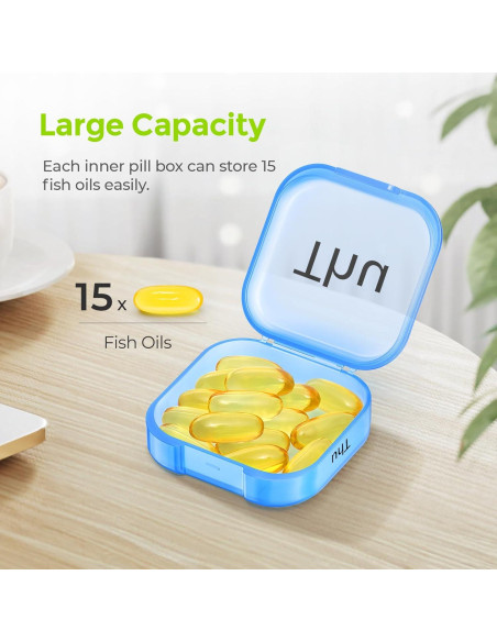 Organizador de Pastillas Semanal AUVON XL con Doble Protección Organizador de Pastillas Semanal AUVON XL con Doble Protección