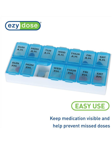 Planificador de Pastillas Semanal Ezy Dose AM/PM 7 Días