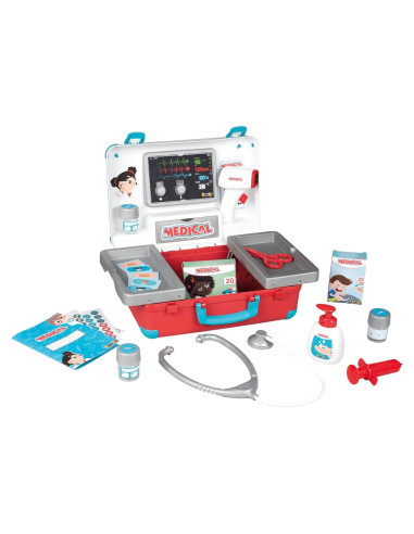Maletín Médico Smoby - Juguete de Doctor con 12 Accesorios