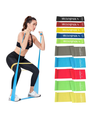 Juego de Bandas de Resistencia Lianjindun 10 Piezas TPE Unisex