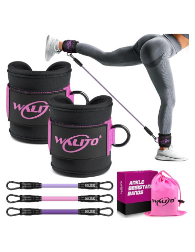 Bandas de Resistencia para Tobillos WALITO - 3 Niveles 10-30 lbs