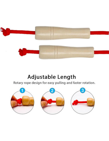 Cuerda de Saltar Doble Holandesa AUMCDIK 500 cm Ajustable