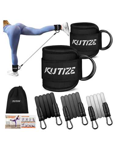 Bandas de Resistencia para Tobillos KUTIZE - 3 Niveles Ajustables