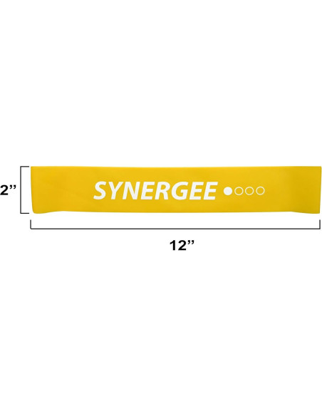 Bandas de Resistencia Mini Loop Synergee 10 Unidades Amarillo Bandas de Resistencia Mini Loop Synergee 10 Unidades Amarillo