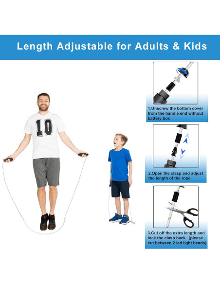 Cuerda de Salto Iluminada GS GLOWSEEN 2.74m Multicolor LED Cuerda de Salto Iluminada GS GLOWSEEN 2.74m Multicolor LED