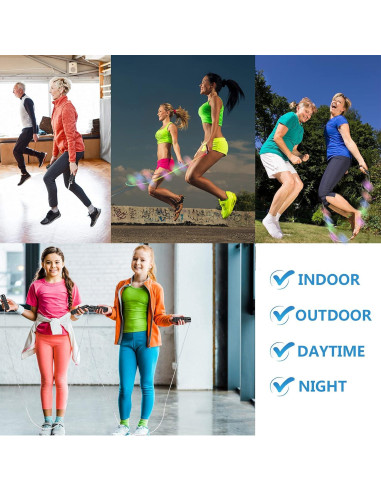 Cuerda de Salto Iluminada GS GLOWSEEN 2.74m Multicolor LED