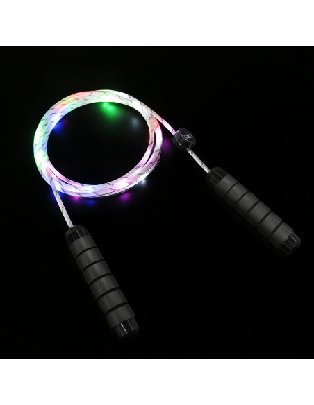 Cuerda de Salto Iluminada GS GLOWSEEN 2.74m Multicolor LED Cuerda de Salto Iluminada GS GLOWSEEN 2.74m Multicolor LED